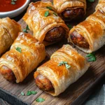 Rouleaux de saucisse feuilletés à la friteuse à air