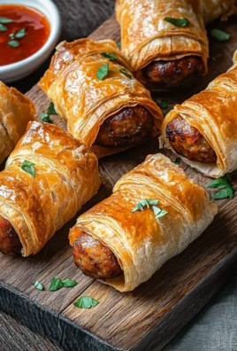 Rouleaux de saucisse feuilletés à la friteuse à air