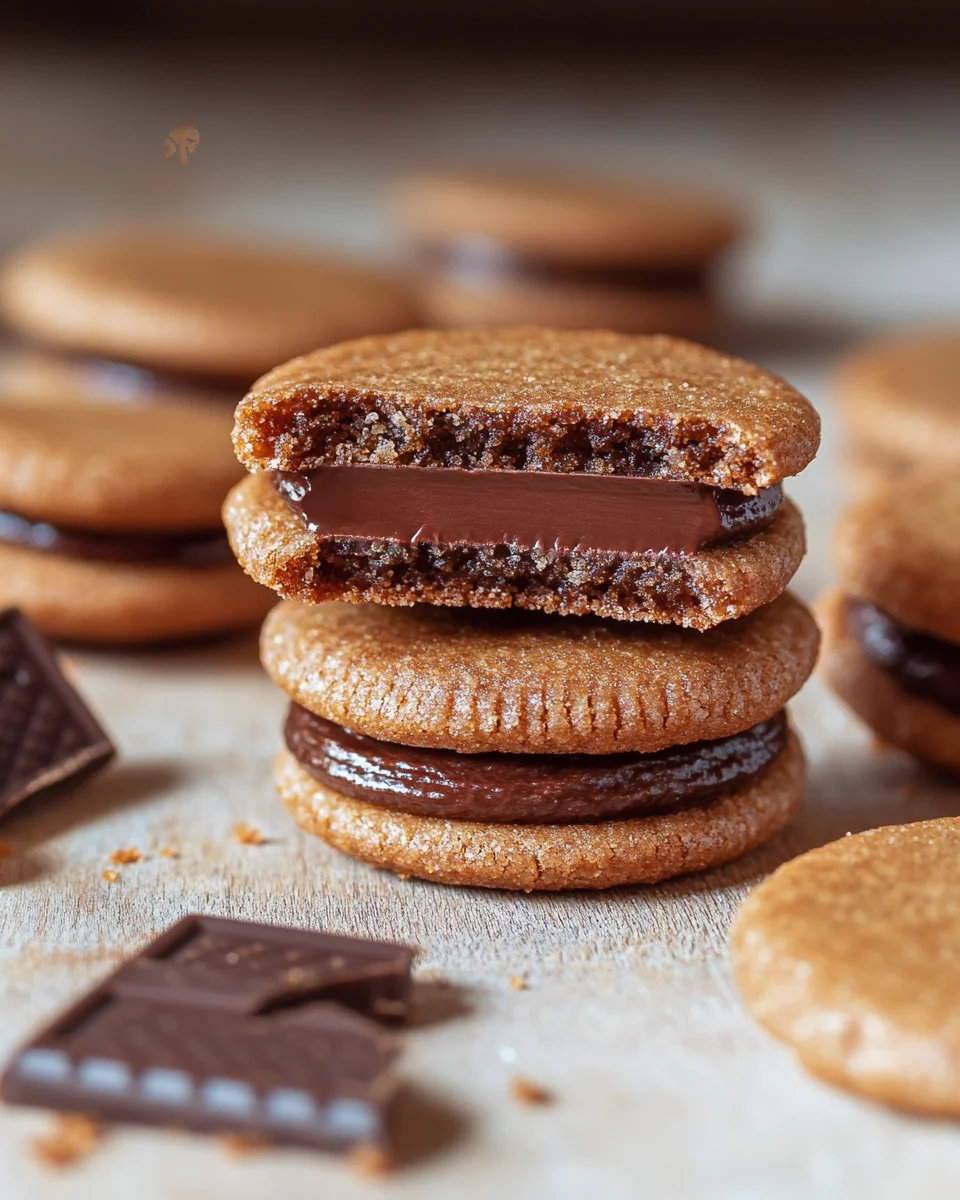 Sablés Fourrés au Chocolat