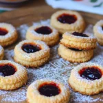 Sablés à la confiture et noix de coco