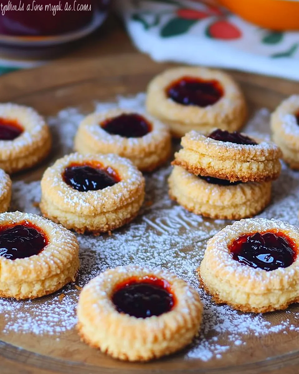 Sablés à la confiture et noix de coco