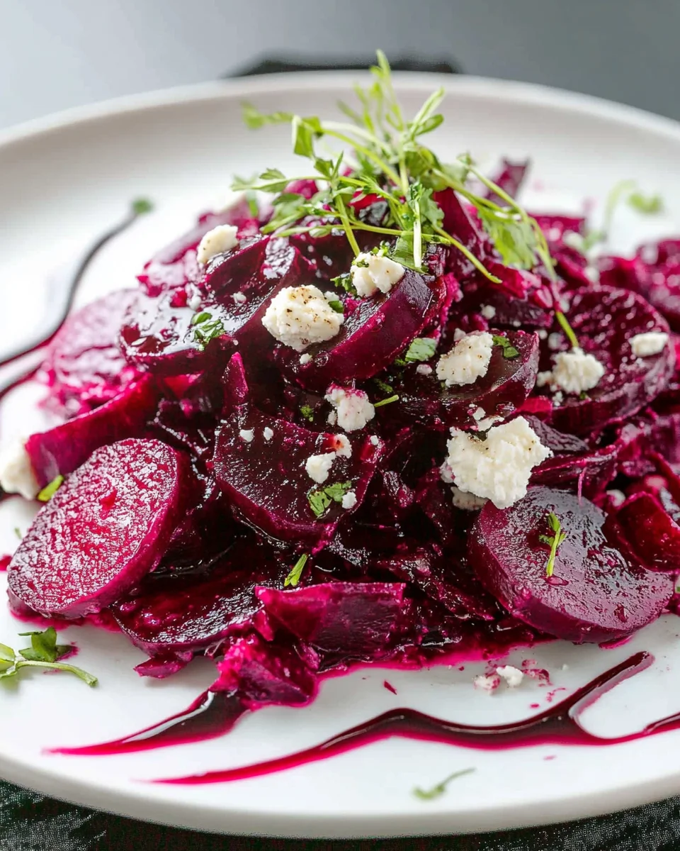 Salade de Betteraves Marinées : Recette Facile, Fraîche et Gourmande