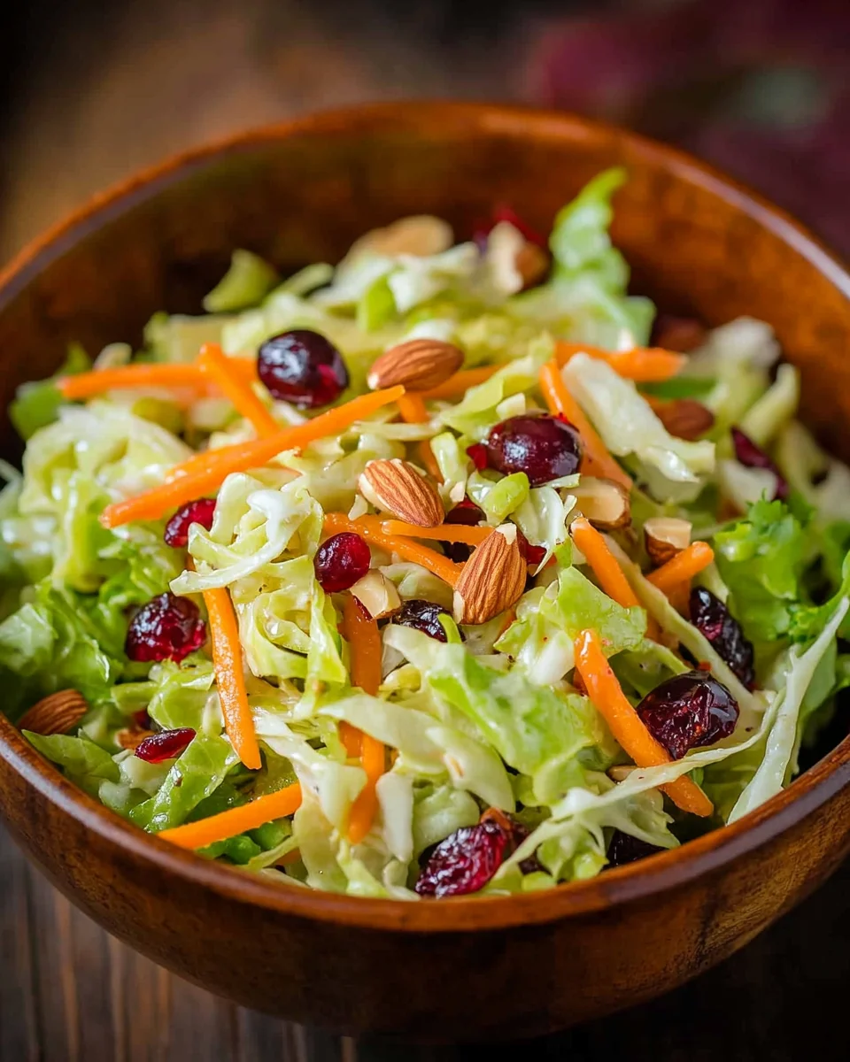 Salade de Chou, Carottes et Canneberges : Recette Fraîche et Croquante