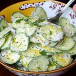 Salade de Concombre Crémeuse à la Façon d’Ina Garten