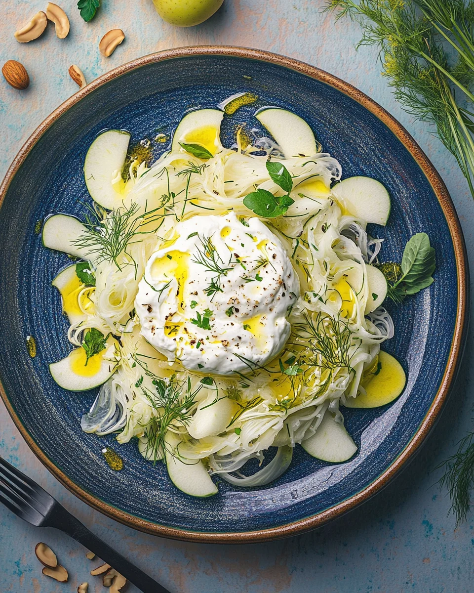 Salade de fenouil et pommes à la burrata image 2