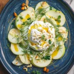 Salade de fenouil et pommes à la burrata