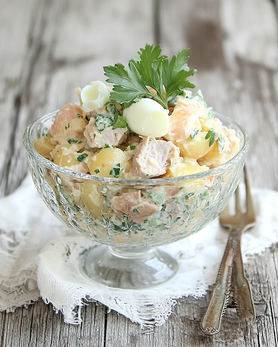 Salade de Pommes de Terre au Thon et aux Œufs : Une Recette Fraîche et Complète image 2