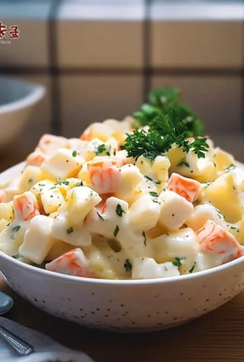 Salade de Surimi Crémeuse — Fraîche, Légère & Ultra Gourmande !