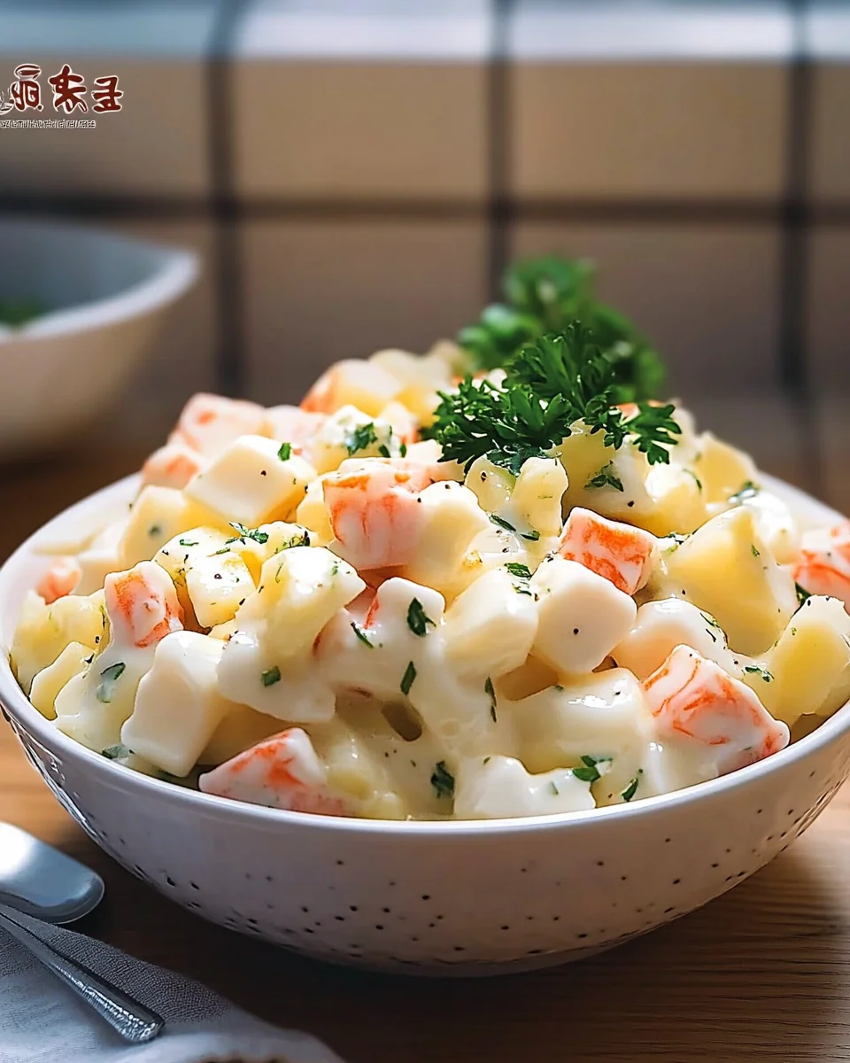 Salade de Surimi Crémeuse — Fraîche, Légère & Ultra Gourmande !