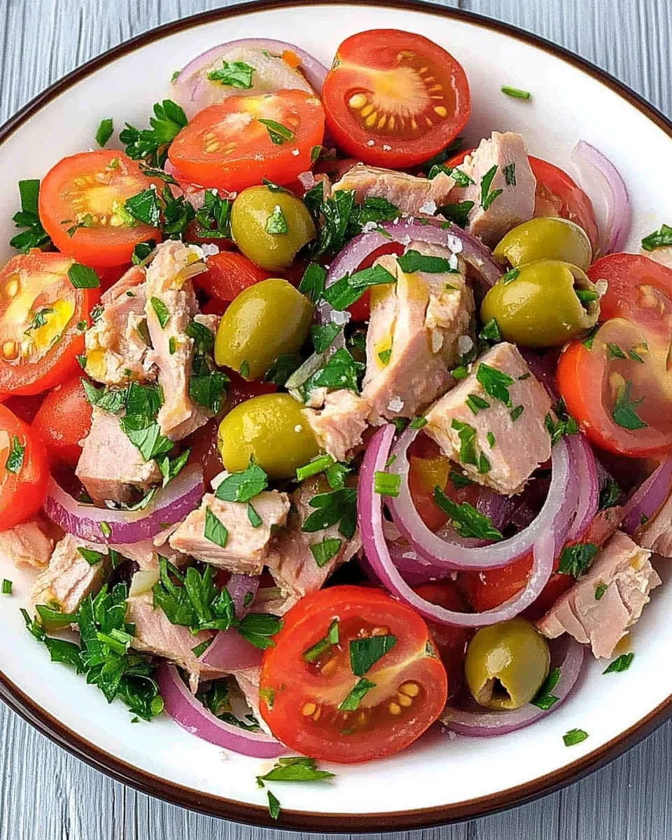 Salade de thon et de tomates (recette espagnole)