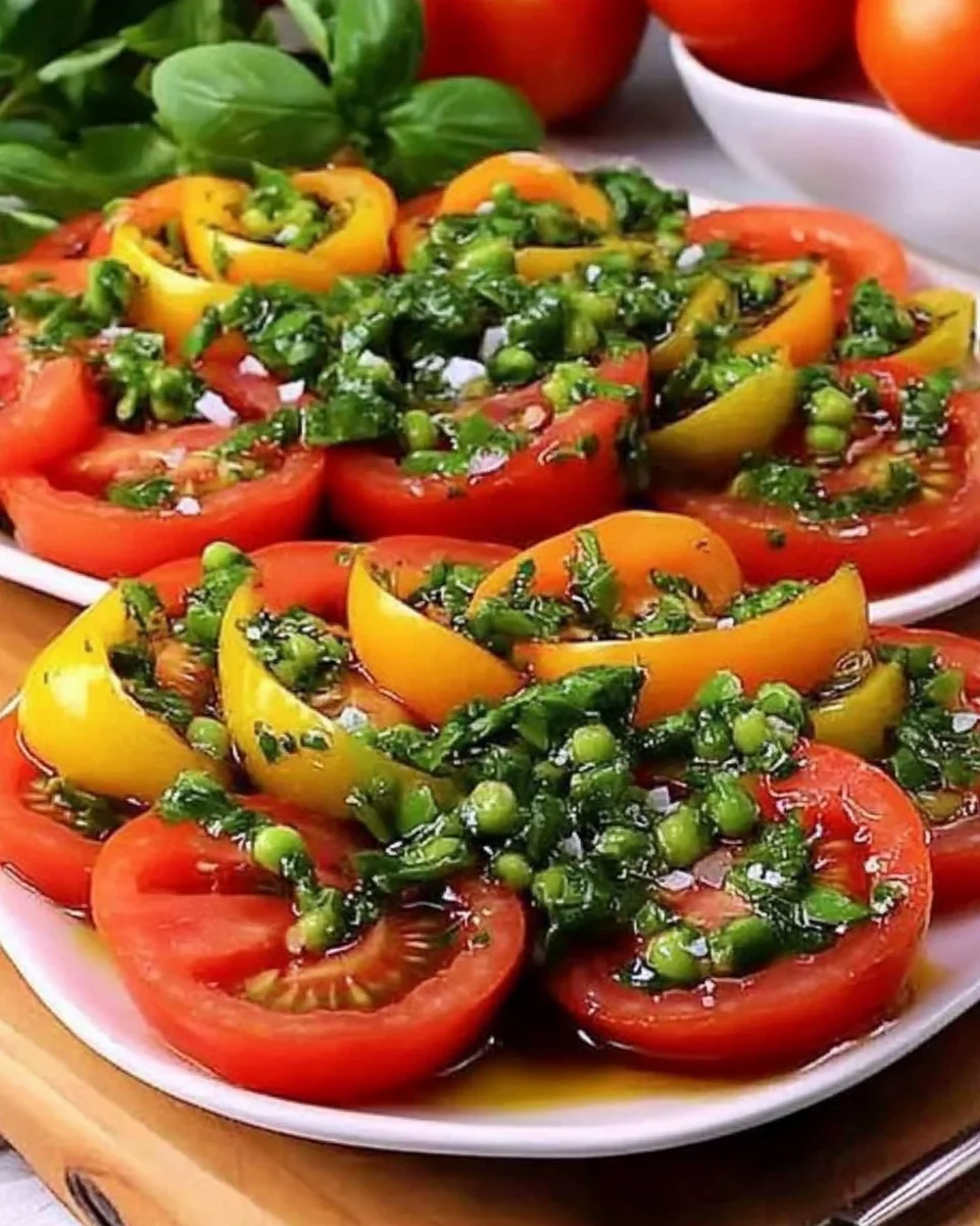 Salade de tomates fraîche et facile image 2