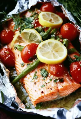 Saumon au four en papillote