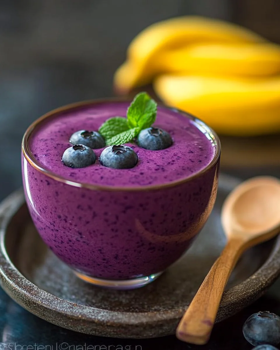 Smoothie Velouté aux Myrtilles