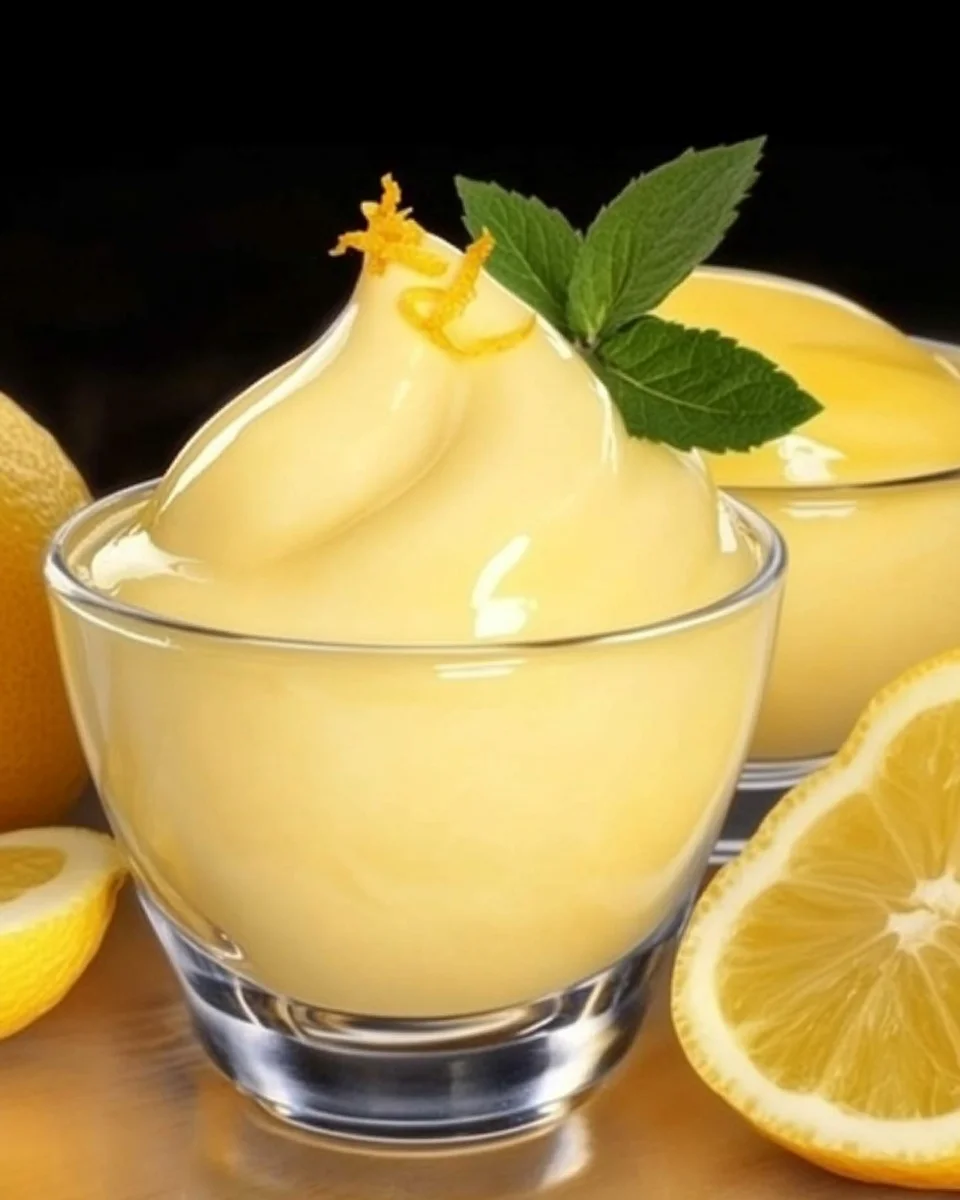 Sorbet au citron express à 4 ingrédients