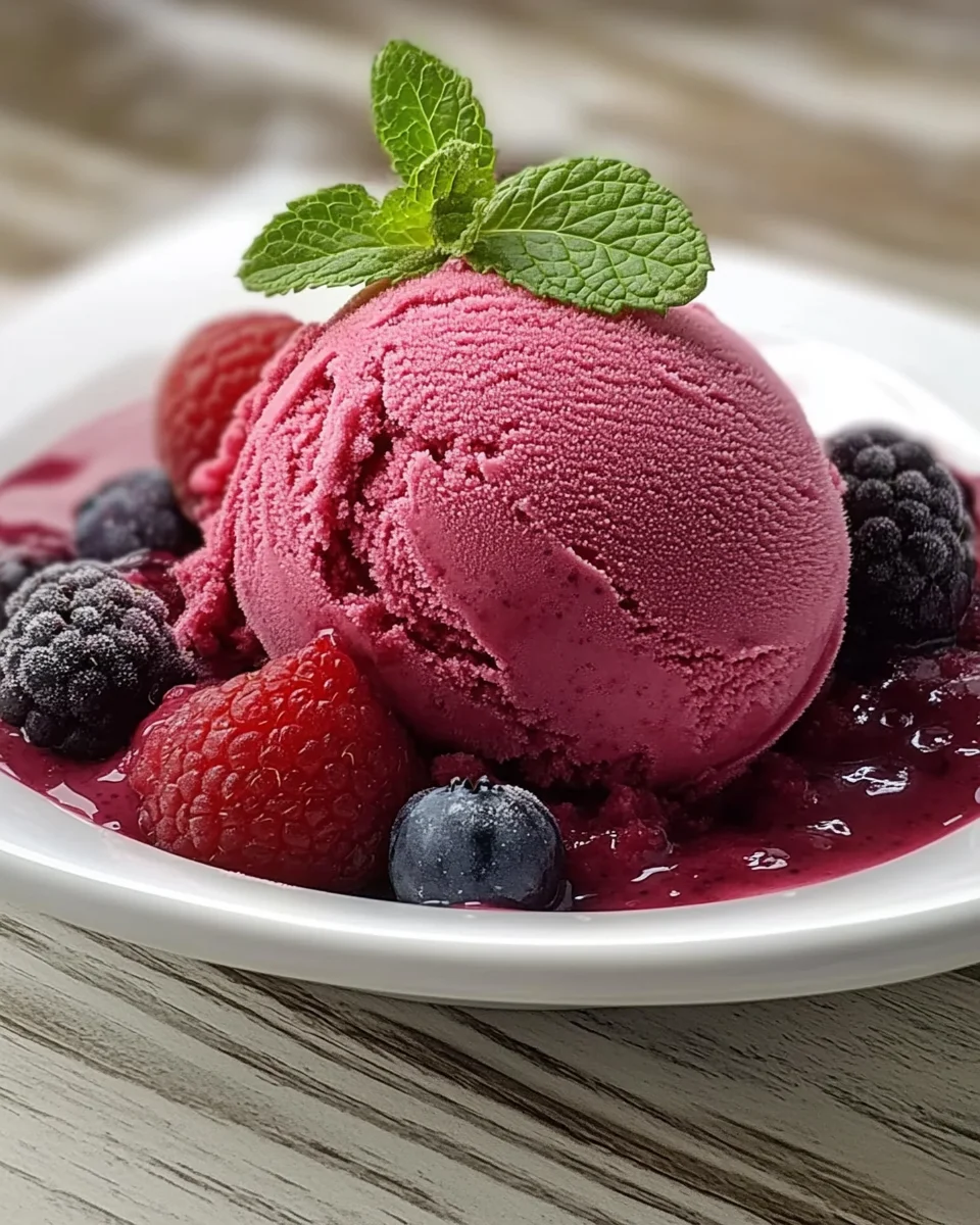 Sorbet aux Fruits des Bois et Purée de Fruits Mazzoni
