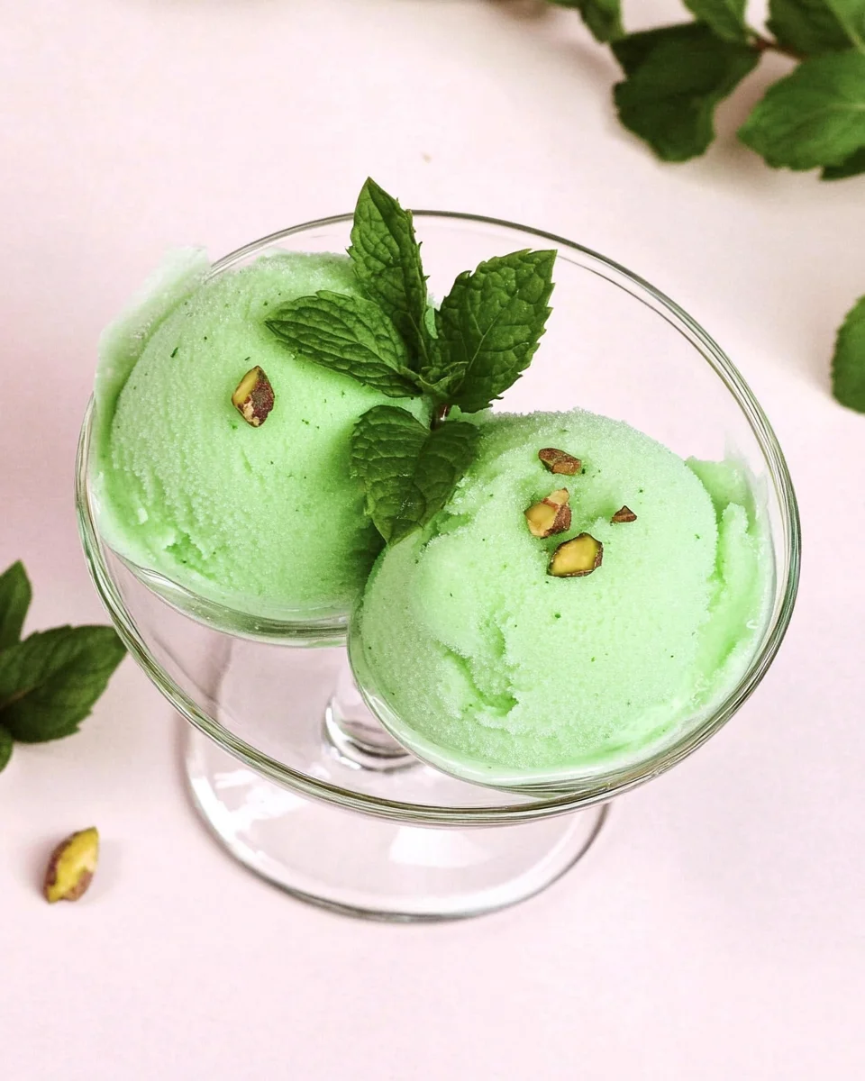 Sorbet à la menthe : un dessert frais, léger et délicieusement parfumé image 2