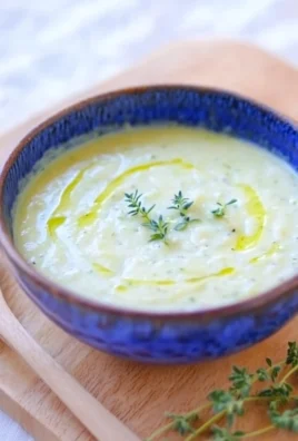 Soupe Crémeuse de Courgettes à l’Ail