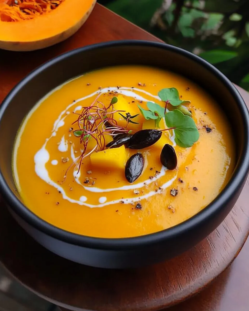 Soupe de butternut à la mangue et safran image 2