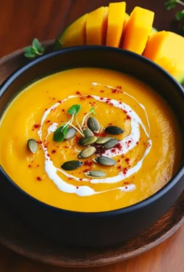 Soupe de butternut à la mangue et safran