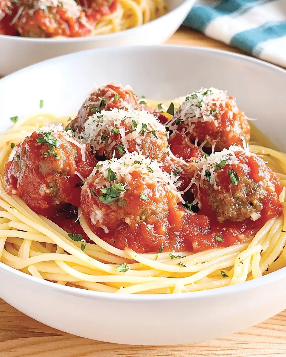 Spaghetti aux boulettes de viande