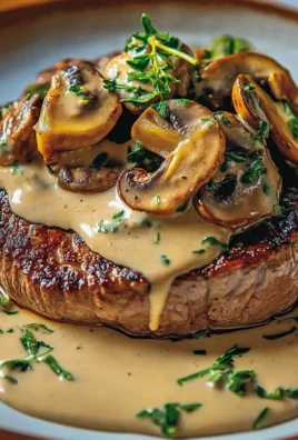 Steaks de Boeuf avec Sauce aux Champignons