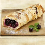 Strudel croustillant aux cerises