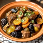 Tajine d’agneau aux pruneaux et abricots secs