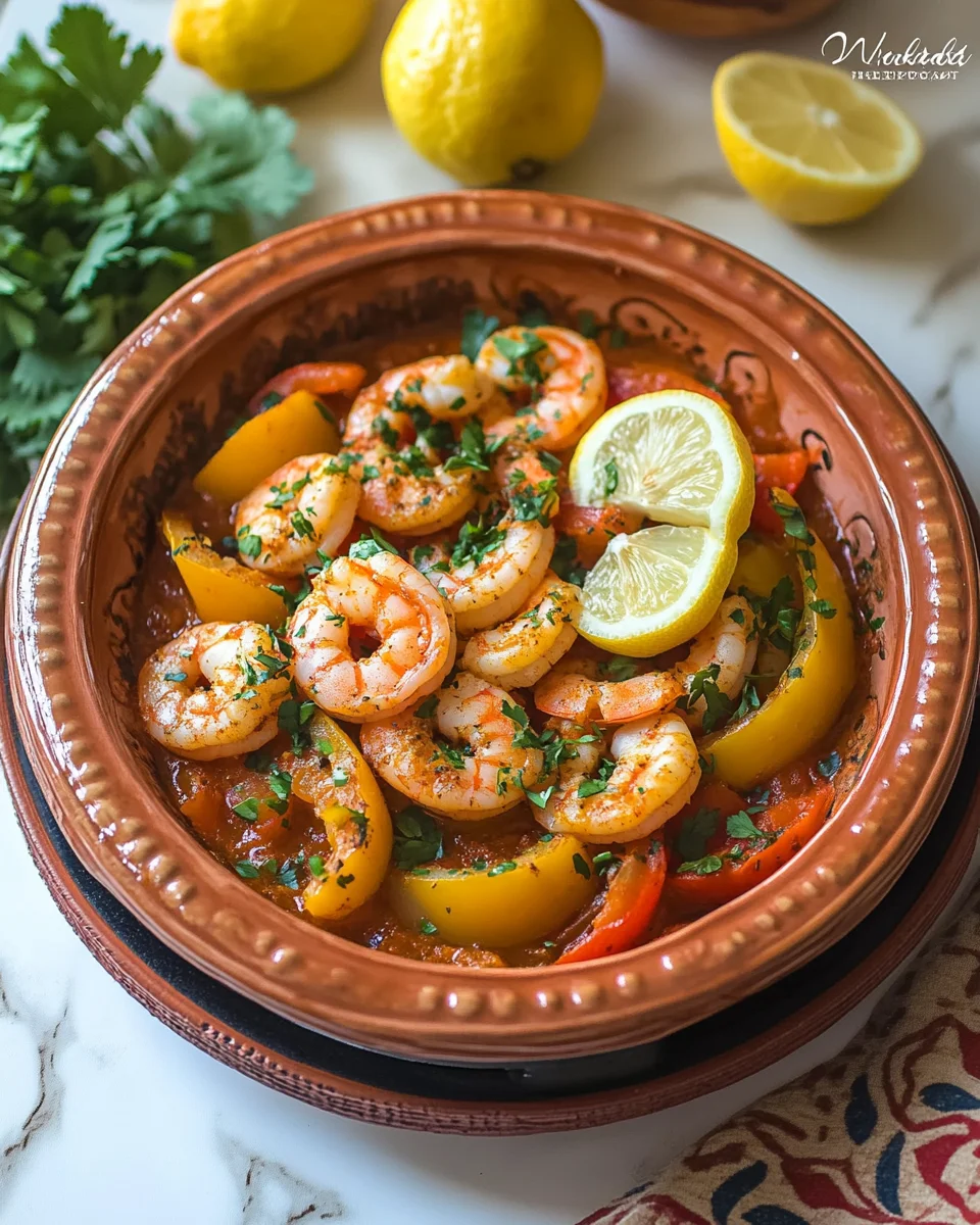 Tajine de crevettes