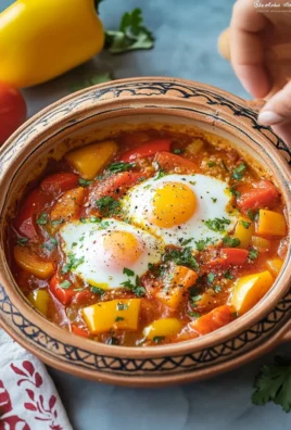 Tajine de poivrons, tomates et œufs : la recette marocaine facile et savoureuse
