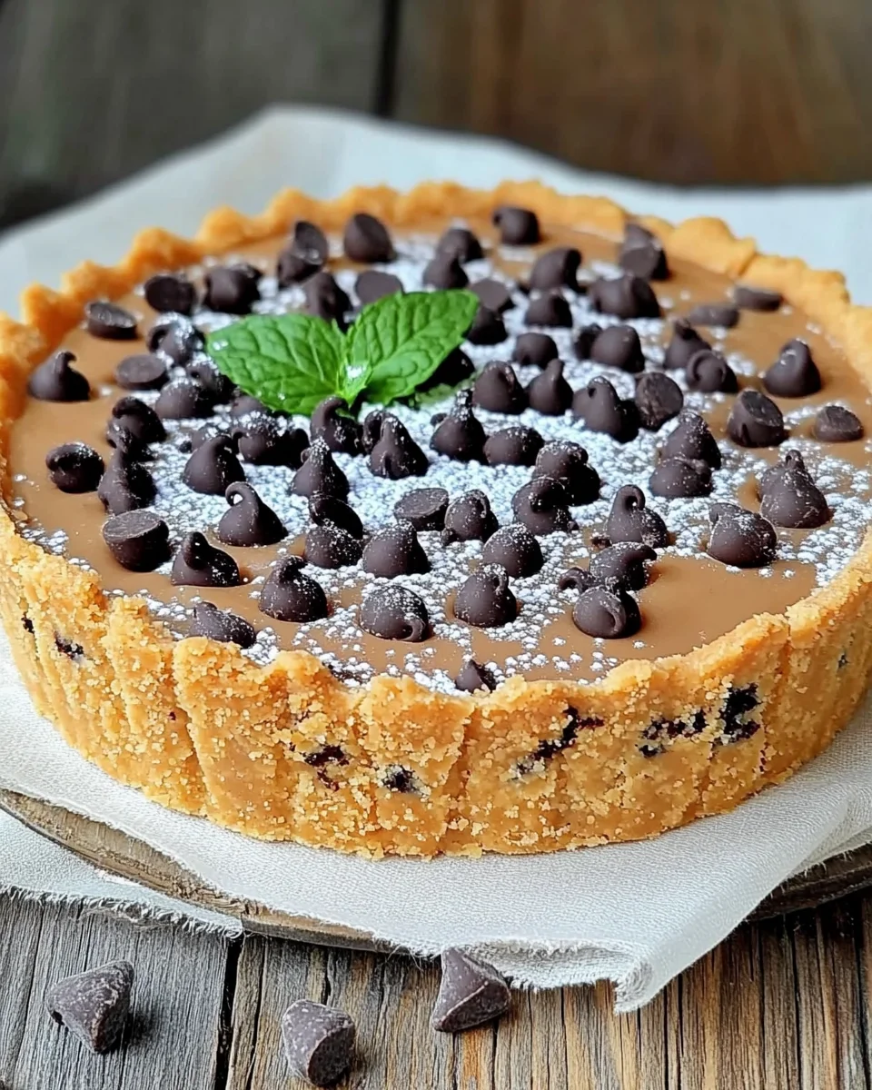 Tarte aux Biscuits aux Pépites de Chocola