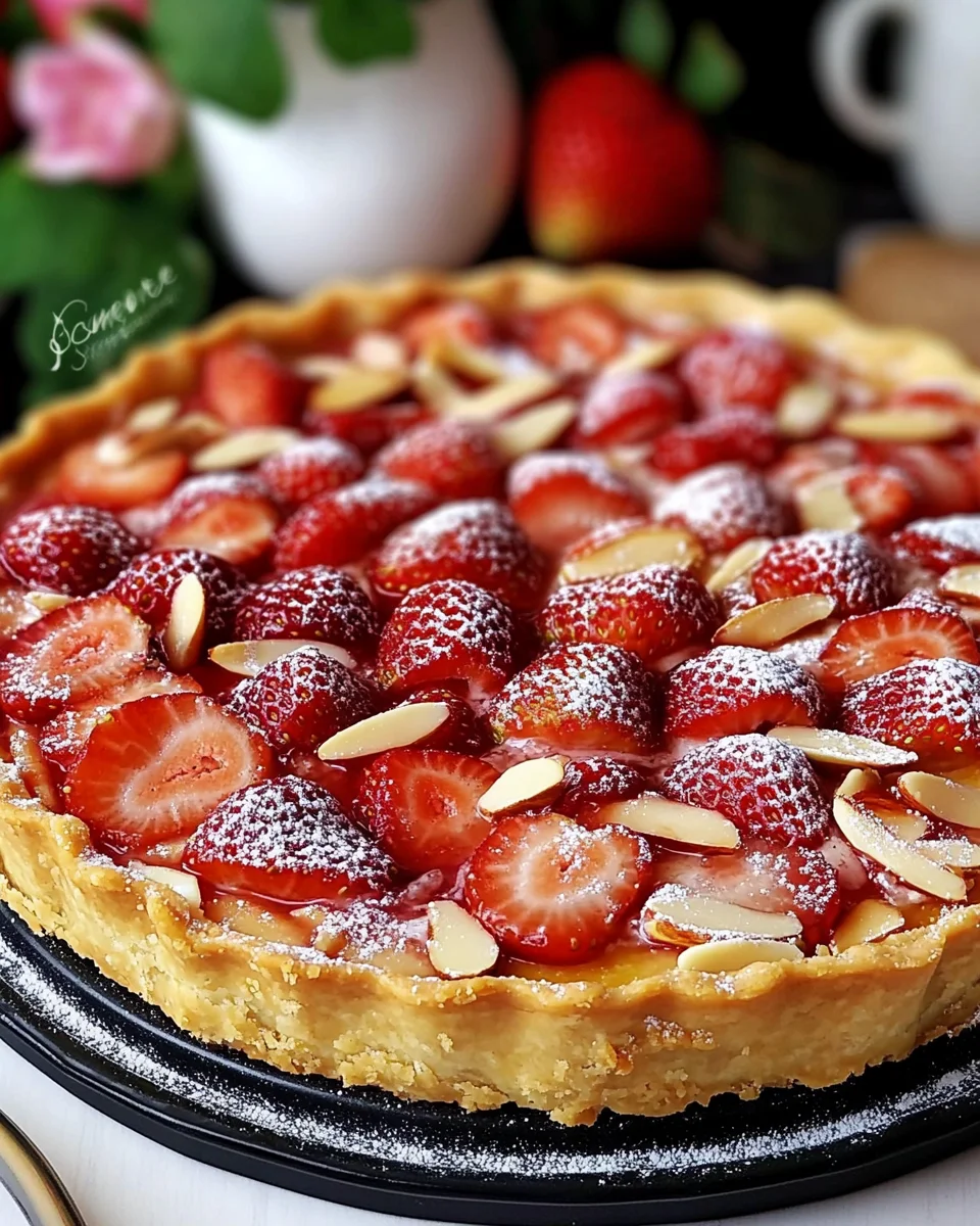 Tarte normande ou alsacienne aux fraises