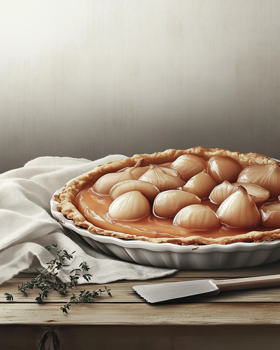 Tarte Tatin aux Oignons Rouges Caramélisés