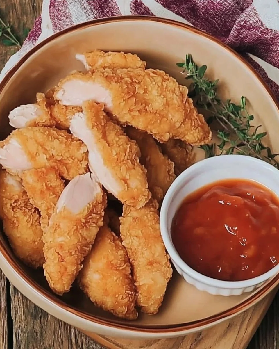 Tenders de Poulet Croustillants : Dorés à l’Extérieur et Tendres à l’Intérieur !