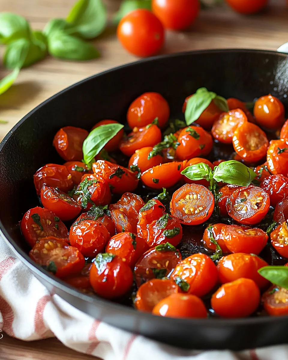Tomates cerises à la poêle