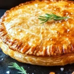 Tourte Salée en Pâte Feuilletée au Speck et aux Pommes de Terre — Croustillante, Fondante et Savoureuse
