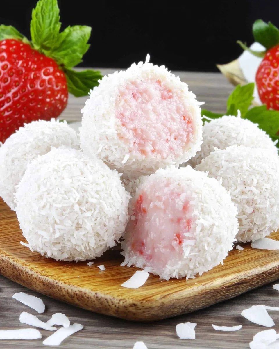 Truffes Fraise & Noix de Coco : Le Dessert Sans Cuisson Facile et Irrésistible image 2