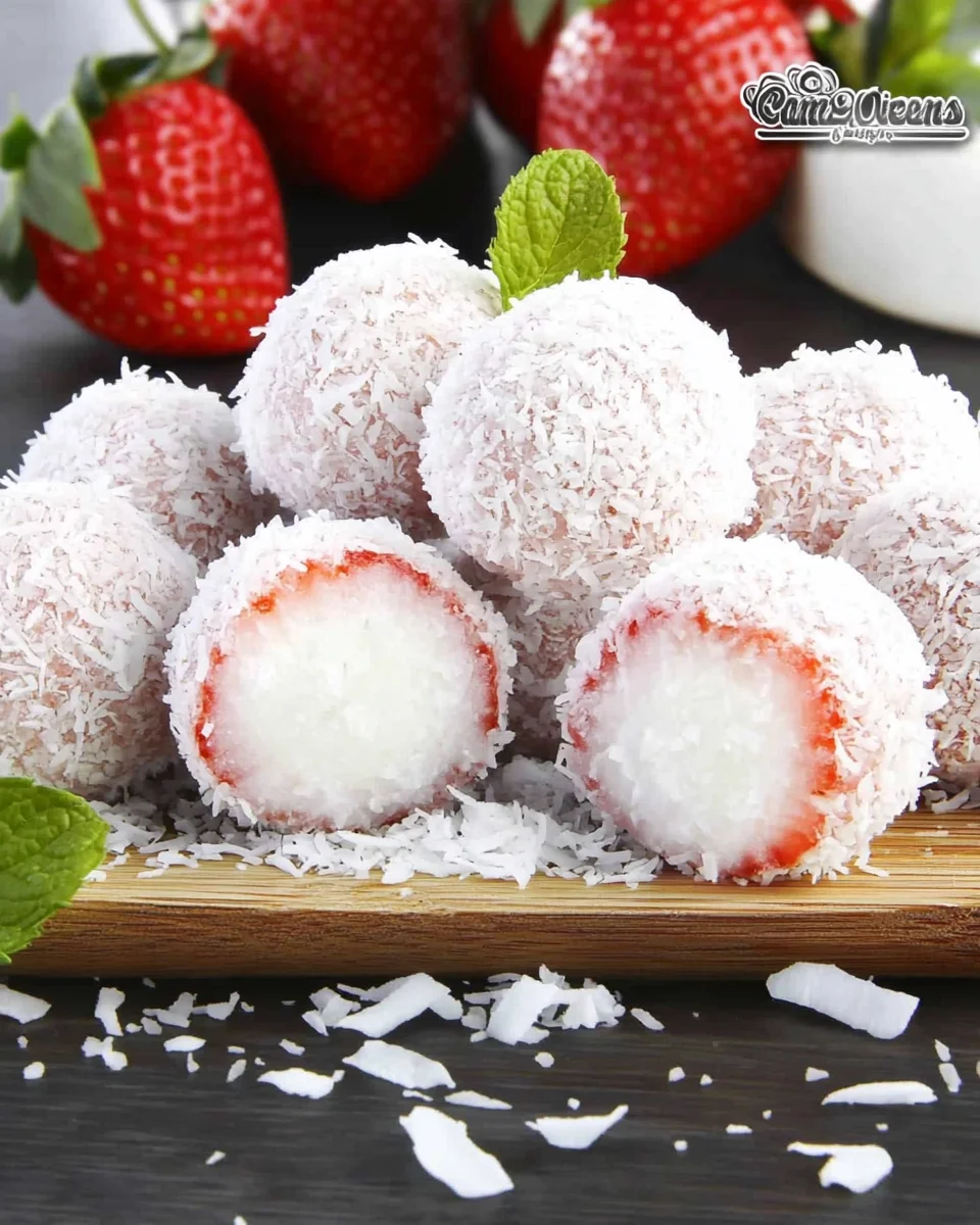 Truffes Fraise & Noix de Coco : Le Dessert Sans Cuisson Facile et Irrésistible