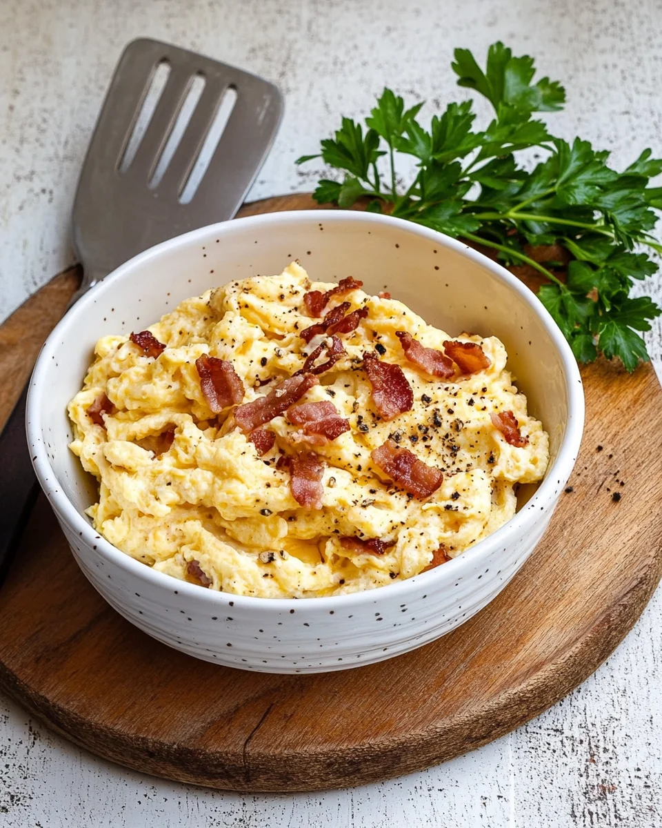 Œufs Brouillés Crémeux au Bacon Croustillant — Petit-Déjeuner Keto image 2