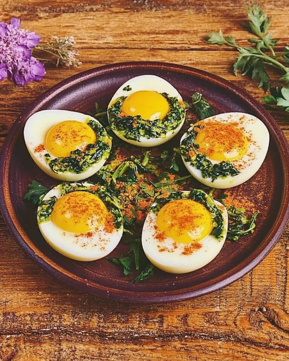 Œufs Farcis aux Épinards : Une Recette Savoureuse et Gourmande