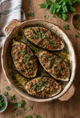 Aubergines Farcies à la Viande Hachée et aux Herbes