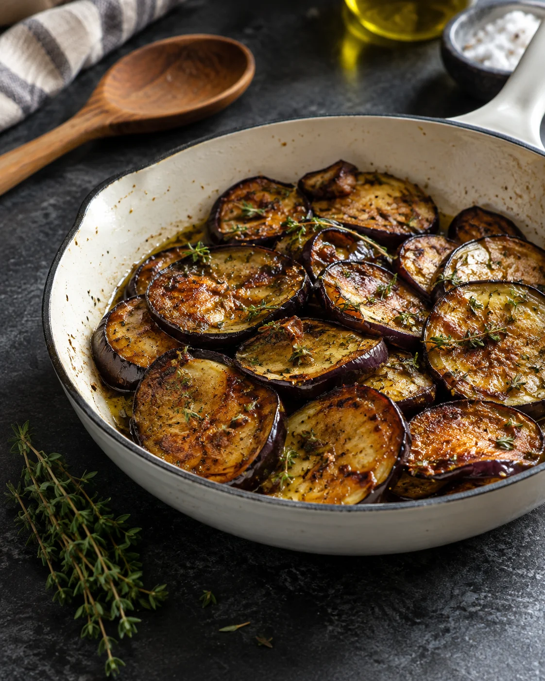 Aubergines Poêlées Rapides