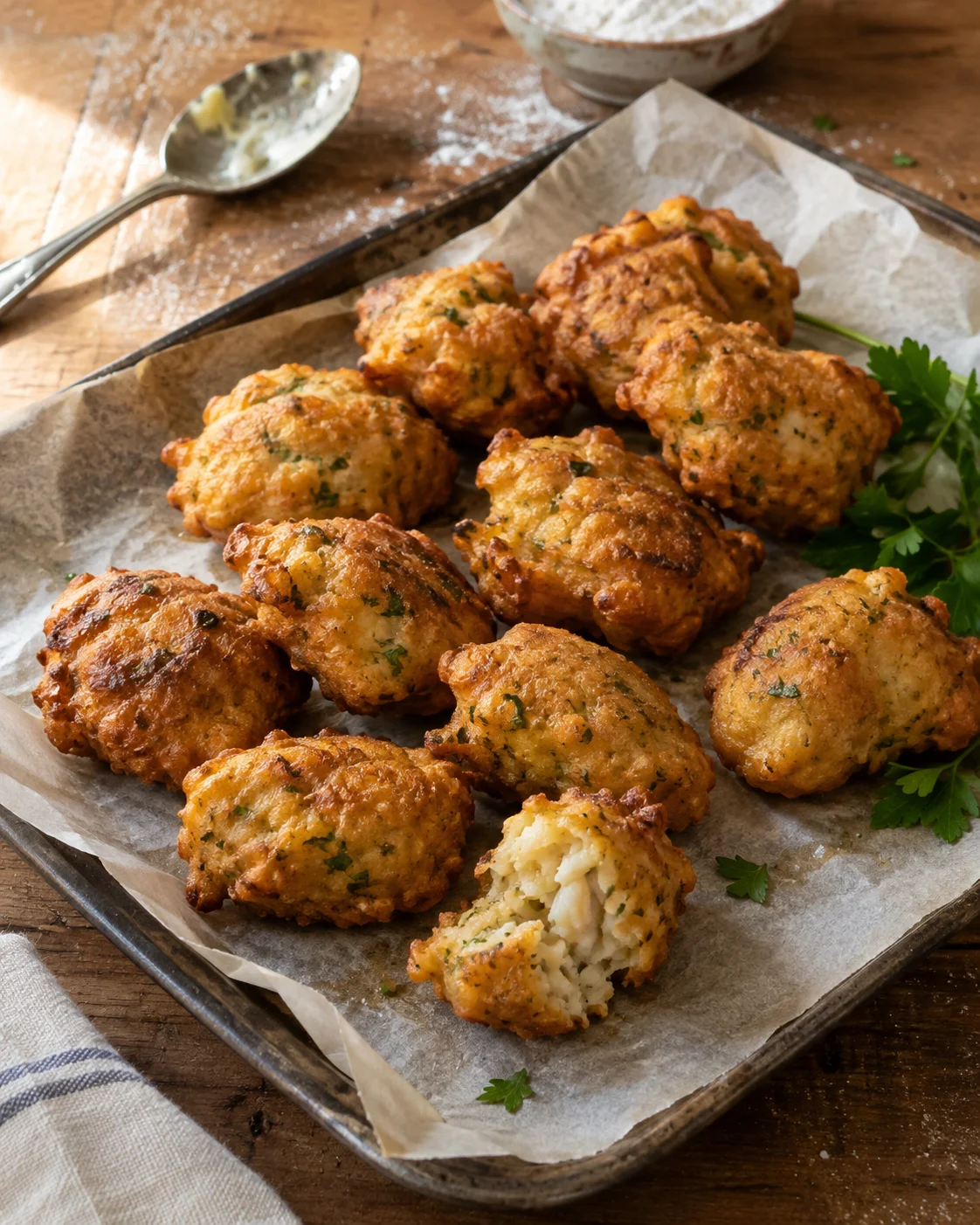 Beignets portugais de morue salée