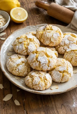 Biscuits Craquelés Moelleux aux Amandes et au Citron — Sans Beurre ni Huile