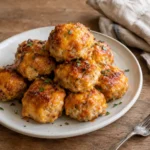 Boulettes de poulet panées au cheddar