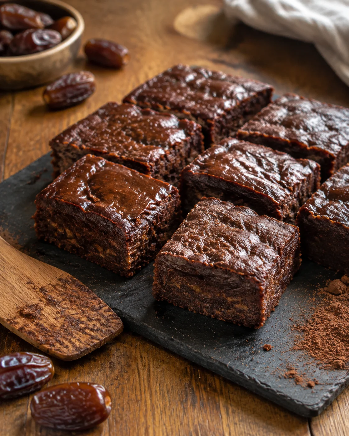Brownies aux Dattes – Sans Sucre Raffiné et au Goût Intense de Chocolat