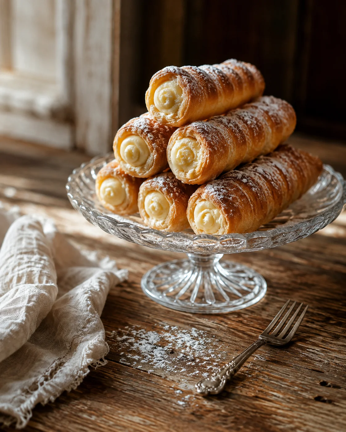 Cannoli Feuilletés à la Crème