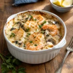 Cassolette de la Mer : Saint-Jacques, Crevettes & Champignons