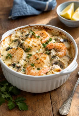 Cassolette de la Mer : Saint-Jacques, Crevettes & Champignons