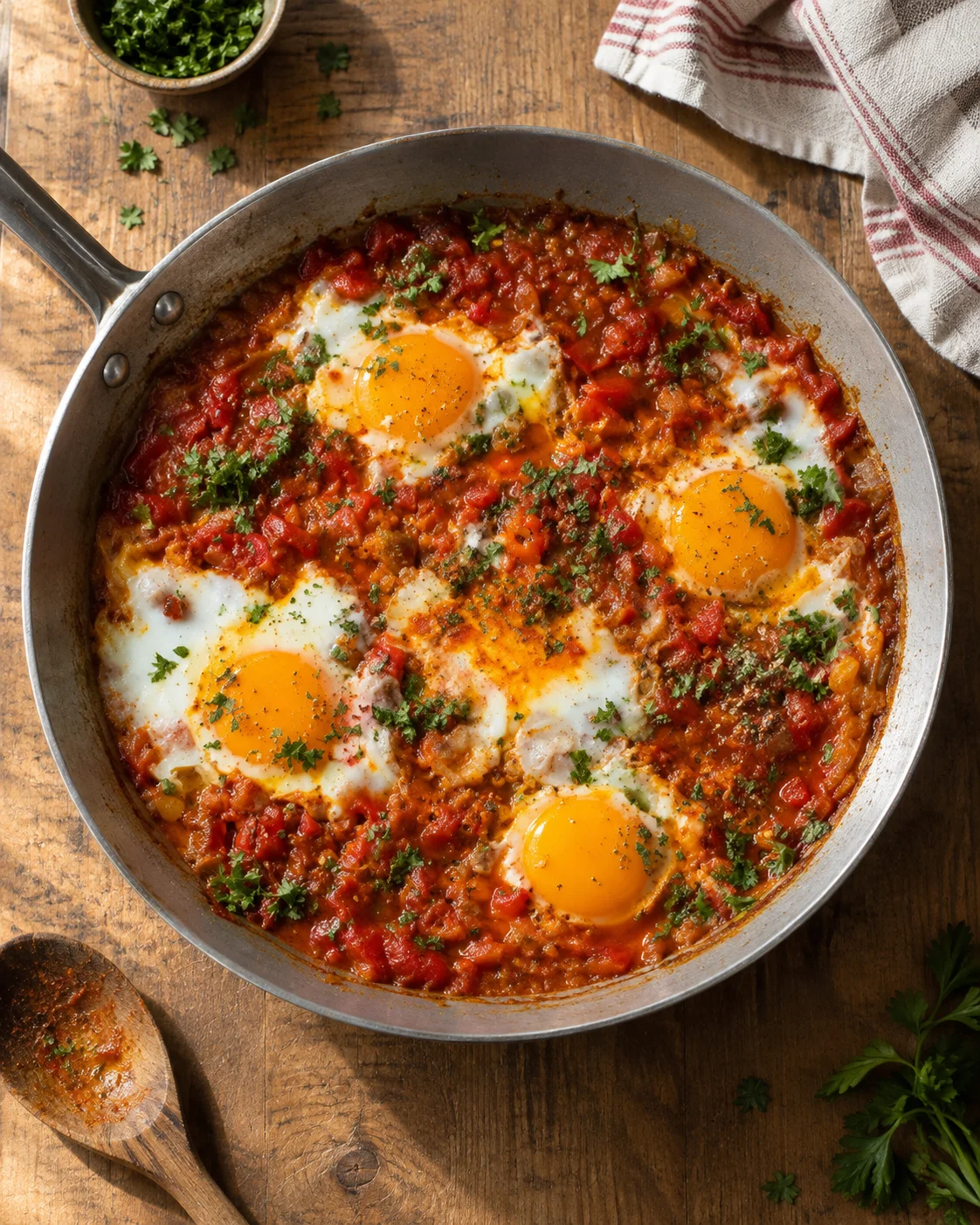 Chakchouka (Deux Versions) : Tradition Maghrébine & Shakshuka du Moyen-Orient
