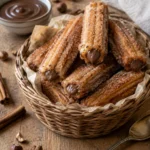 Churros Fourrés à la Crème de Noisettes — Croustillants, Moelleux et Gourmands